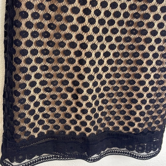 Max Studio black and nude lace overlay dress M - Picture 3 of 10